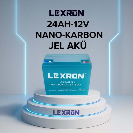 LEXRON 12V 24AH NANO-KARBON JEL AKÜ LEXRON 12V 24AH NANO-KARBON JEL AKÜ